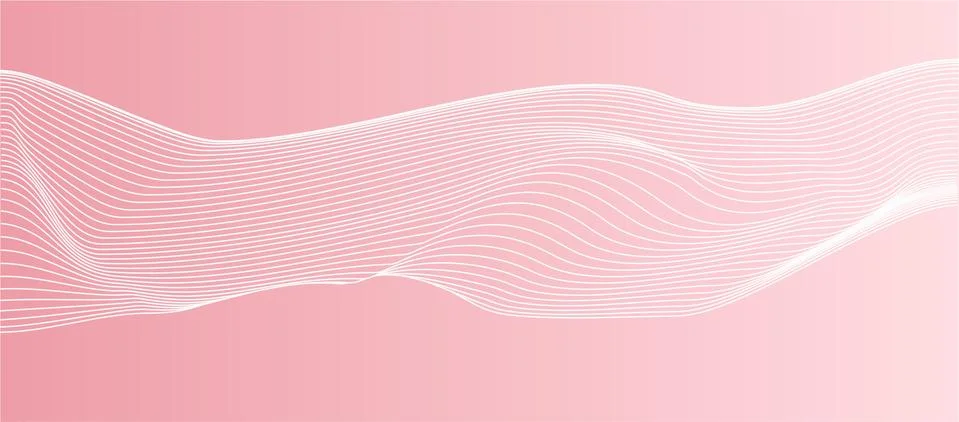 Waves pink Illustrazione stock