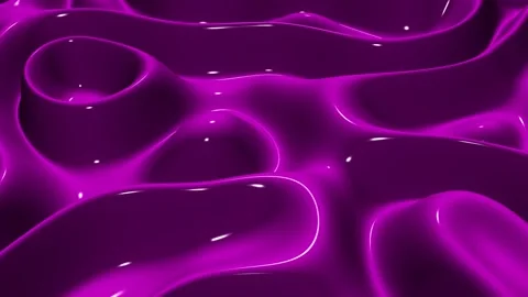 Waves of Pink Paint, Background, Exclusive, Reflection, 3D Render Stock Footage 268905853
