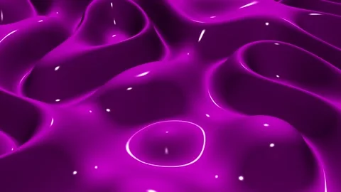 Waves of Pink Paint, Background, Exclusive, 3D Render, Reflection Stock Footage 268905854