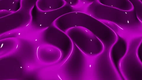 Waves of Pink Paint, Exclusive, 3D Render, Background, Reflection Stock Footage 268905959