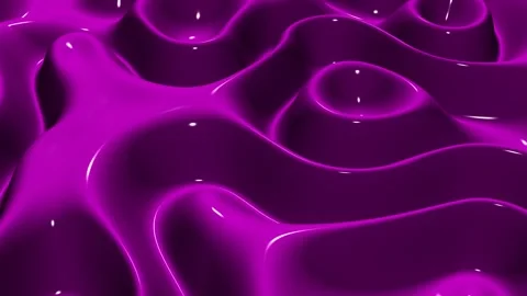 Waves of Pink Paint, Exclusive, 3D Render, Reflection, Background Stock Footage 268905974