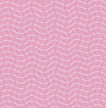 Waves pink pattern Illustrazione stock