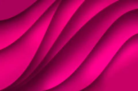 Waves Pink Texture. Elegant Abstract Pink Wave Background with Smooth Curves Stock Photos