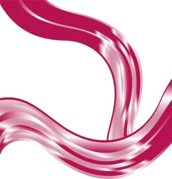 Waves of pink on white background Stock Illustration