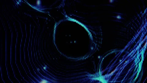 The waves play of abstract background Stock Footage 91338568