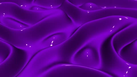 Waves of Purple Enamel Paint, Background, Reflection, 3D Render, Exclusive Stock Footage 268996451
