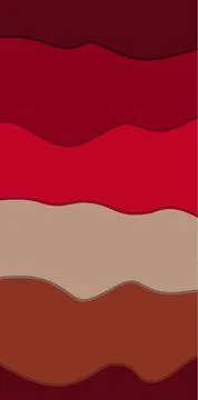 Waves of red and brown colors flow horizontally across the canvas forming Illustrazione stock