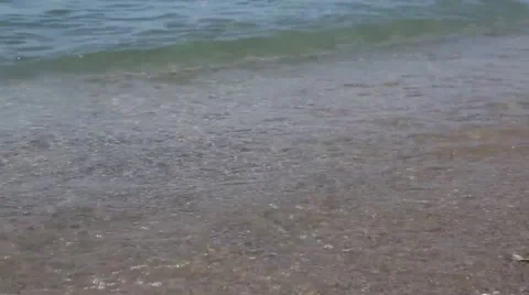 The waves of the Red Sea on the beach galechnm Video stock 47247744