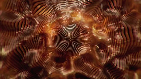 Waves Ripple Amber Science Animation Видео 329585100
