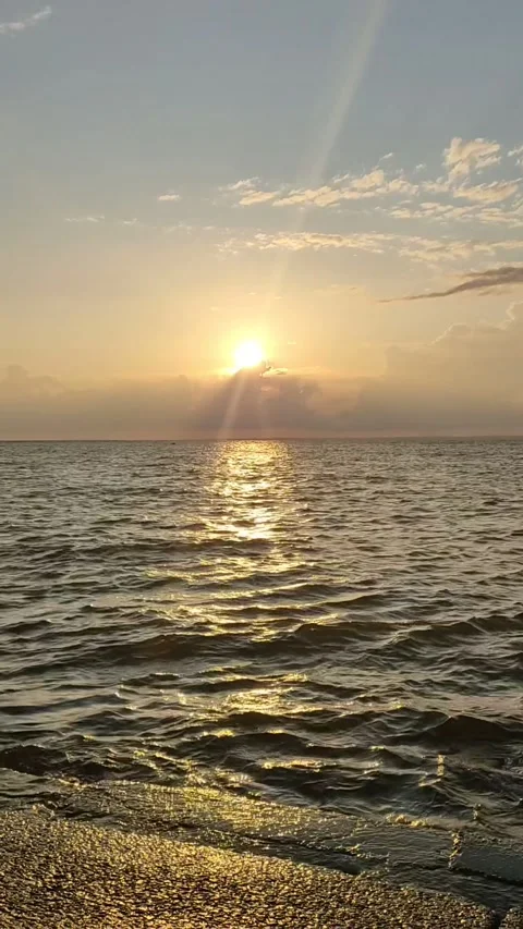 Waves on the river beach close-up Stock Footage 273848553