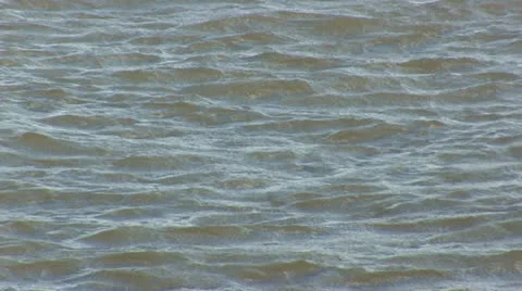 Waves on river Stock Footage 25134213