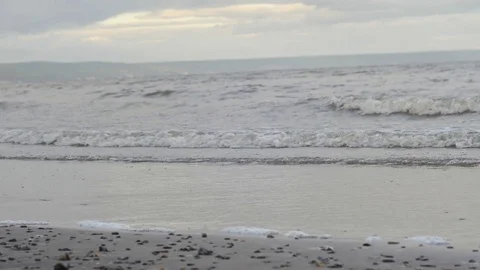 Waves on the river Stock Footage 80516920