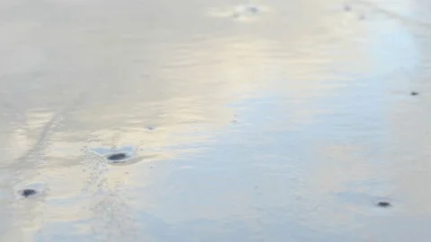 Waves on the river Stock Footage