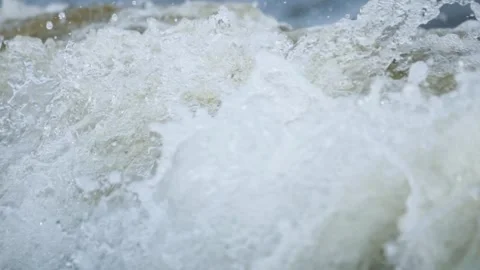 Waves on the river Stock Footage 255618221