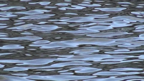 Waves on the river, unusually colored by nature Stock Footage 136673428