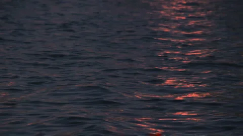 Waves on the river water on the sunset light Stock Footage 923856