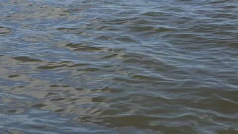 Waves on the river, water surface background Stock Footage 252708927