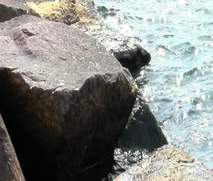Waves on rocks 動画素材 11139132