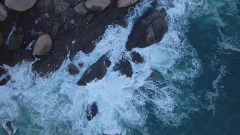 Waves &amp; Rocks Stock Footage 167002674