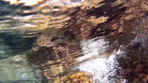 Waves on the rocks underwater pt 2 Stock Footage 47901613