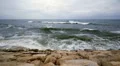 Waves on rocky coast HD Footage