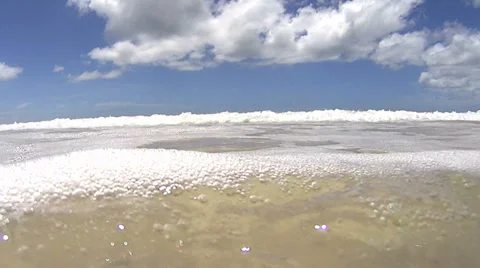 Waves Roll In Stock Footage 35109206