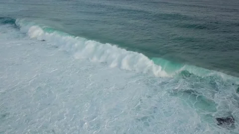 Waves rolling from above in the ocean Stock Footage 139563991