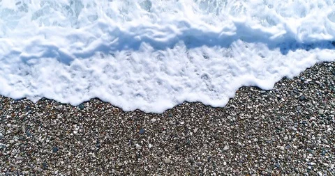 Waves Rolling Up at Beach - 4K 60fps Stock Footage 101562220