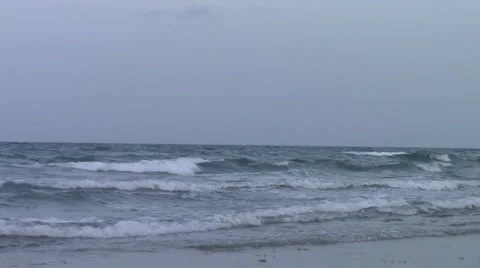 Waves Rolling On Beach Stock Footage 49976066