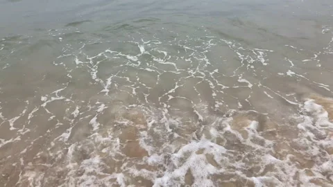 Waves rolling in at Charlestown, Rhode Island beach, 4K Video stock 221105000