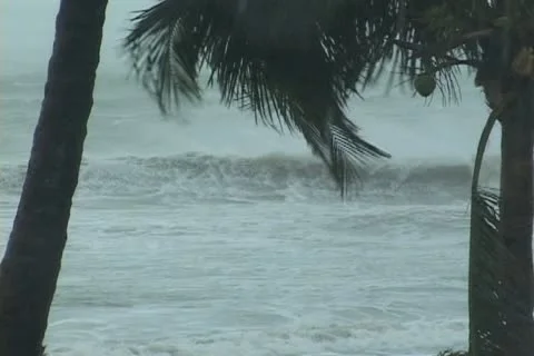 Waves rolling in Stock Footage 12692178