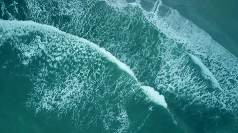 Waves rolling in Video stock 168032433