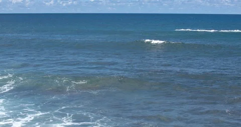 Waves Rolling in on the North Shore of Oahu Stock Footage 104422338