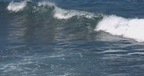 Waves Rolling in on Oahu Stock Footage 104430200