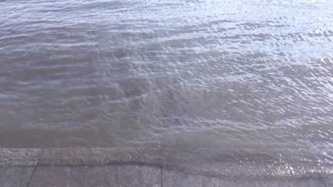 Waves run and are washed by the steps of the granite embankment. ... Steps of Stock Footage 156294787