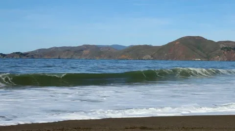 Waves in the San Francisco Bay Stock Footage 20940261