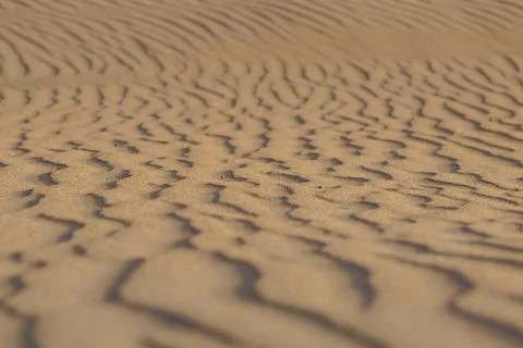 Waves in sand on the beach Stock Photos