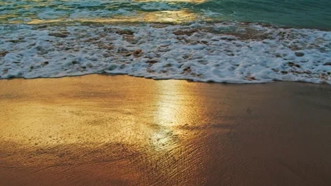 Waves sand blue ocean Stock Footage 241835447