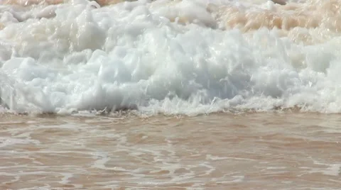 Waves on Sand Video stock 8665896