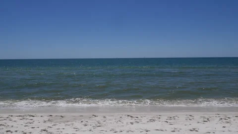 Waves In the Sand Stock Footage 252613012