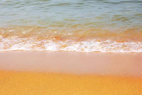 Waves on sand. Stock Photos