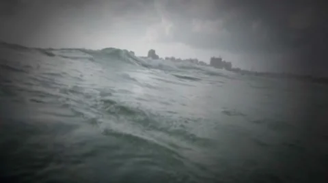 Waves on a sandy beach 스톡 동영상 8607209