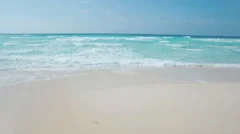 Beach Stock Footage Royalty Free Videos Pond5 Waves On Sandy Beach Stock Footage