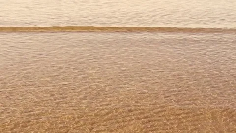 Waves with sandy beach. Stock Footage 83583693