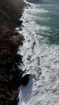 Waves sandy beach Stock Photos