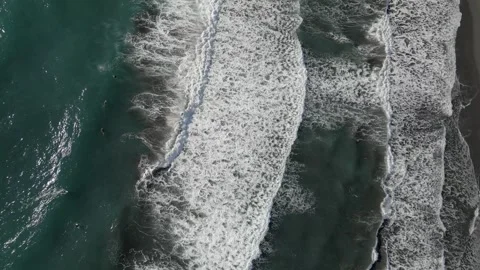 Waves of the Sea from Above Stock-Footage 331980287