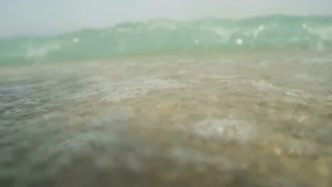 Waves on the sea beach Stock Footage 78285611