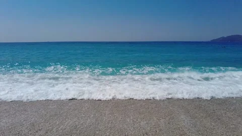Waves on the sea blue lagoon. Stock Footage 169542855