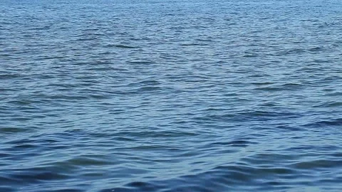 Waves on sea close-up, water surface sways Stock Footage 158620158