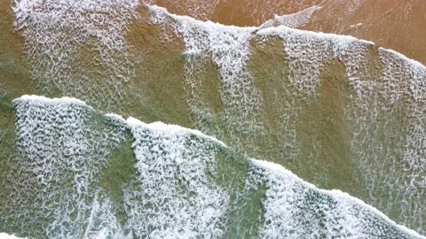 Waves Sea Crazy Beach Suances Cantabria Santander Spain Stock Footage 163118411